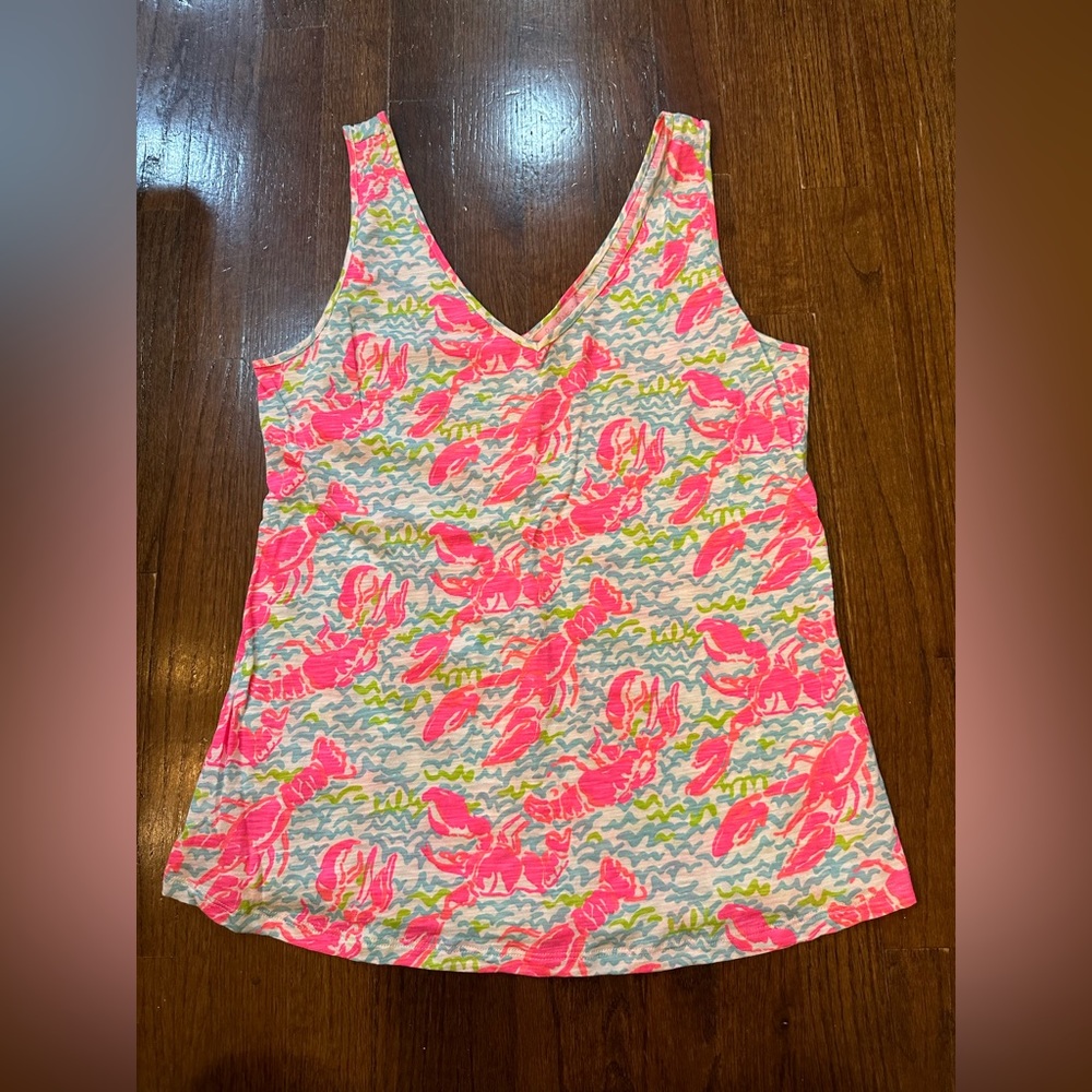 Lilly Pulitzer lobster Gigi tank top size Medium